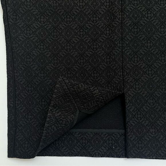 Celine Pencil Skirt Phoebe Philo Collection Black Tonal Matelasse Textured Small - Picture 10 of 12